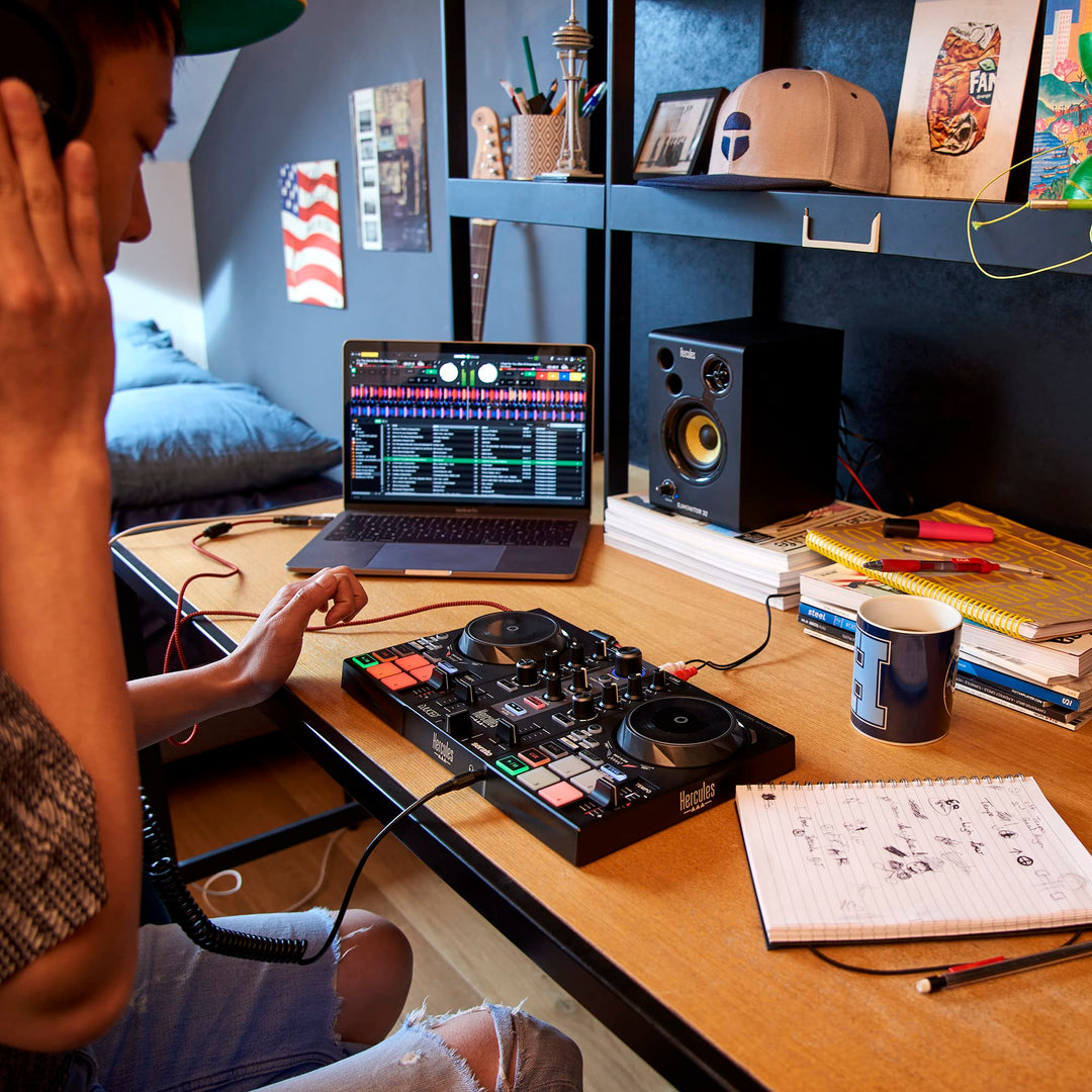 DJ-Controller Einsteiger mit Beatmatch-Guide, 8 Pads, USB - Bild 6