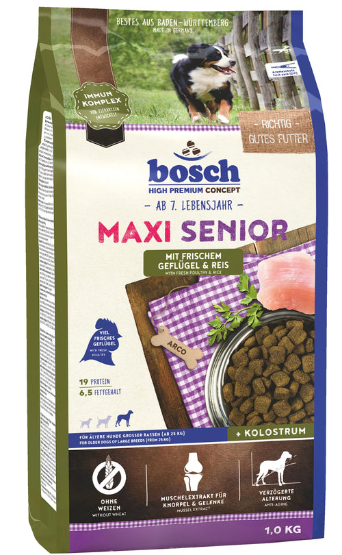 Hundetrockenfutter Senior Grosse Rassen Geflügel & Reis 12,5 kg