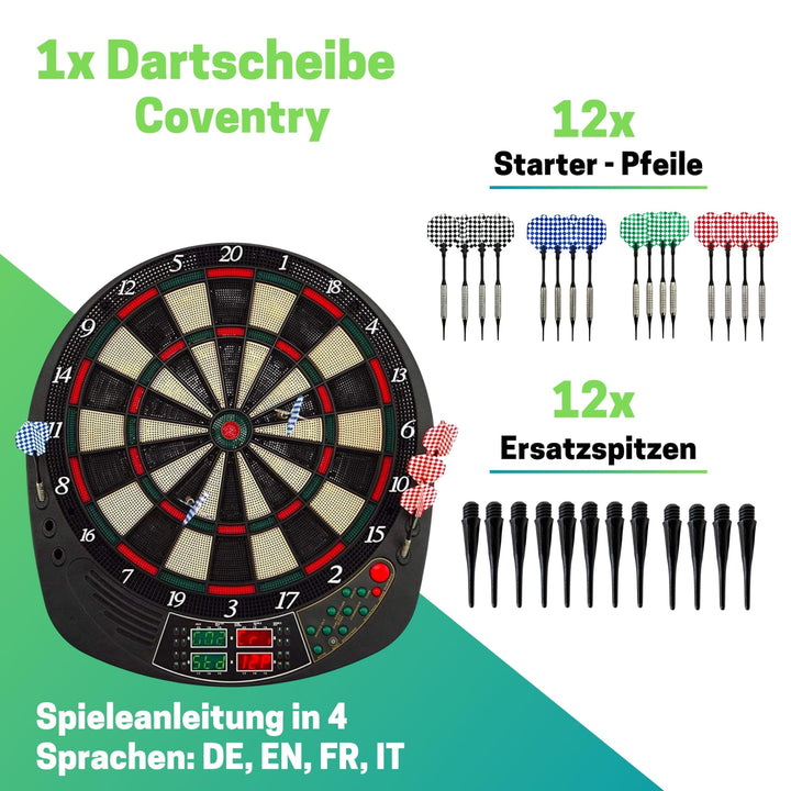 Elektronische Dartscheibe 27 Spiele 159 Varianten fuer bis zu 4 Spieler - Bild 2