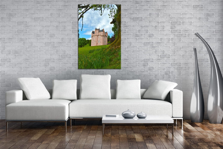 Leinwandbild Schottische Festung 80x60 cm auf Echtholzrahmen - Bild 2