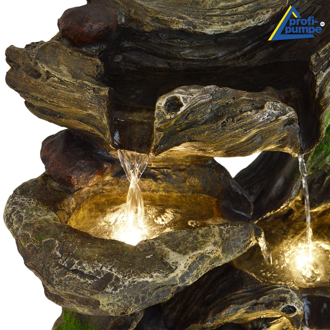 Gartenbrunnen Märchenwald mit LED-Beleuchtung 35x27x59 cm - Bild 6