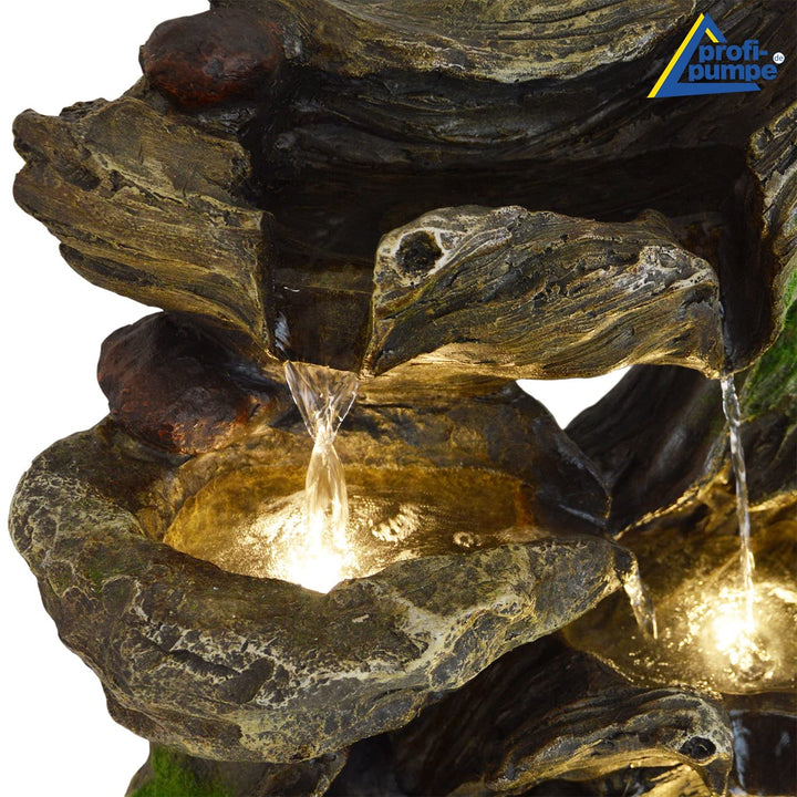 Gartenbrunnen Märchenwald mit LED-Beleuchtung 35x27x59 cm - Bild 6