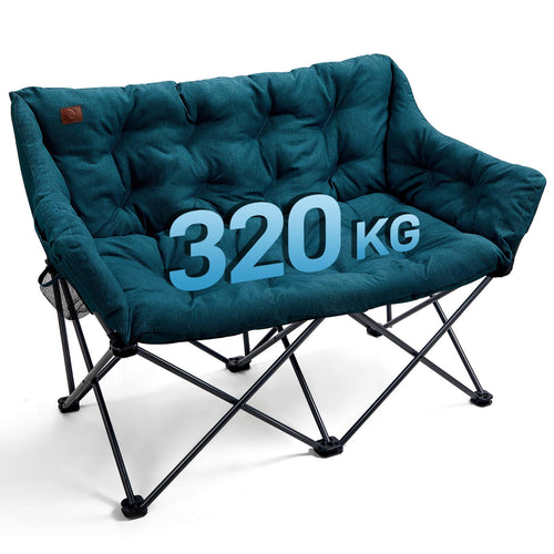 Campingsofa faltbar 2-Sitzer 124 cm 320 kg Stahl Outdoor