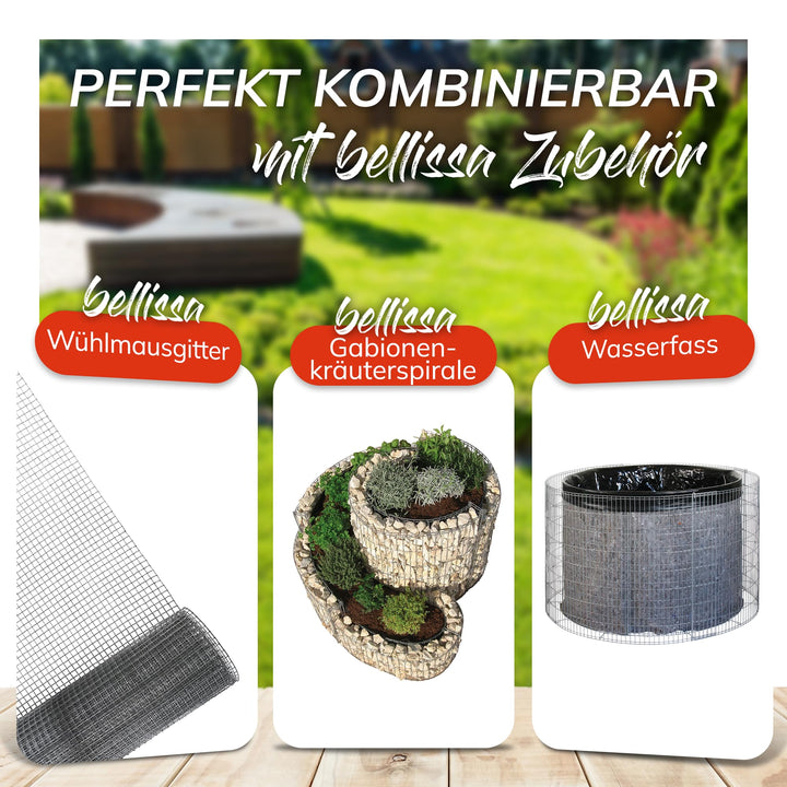 Kohlenschale emaillierter Stahl 60 cm für Gabionen-Feuerstellen - Bild 6