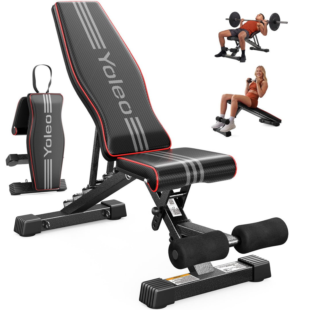 Gewichtbank klappbar verstellbar 84 Positionen 375 kg Heimtraining