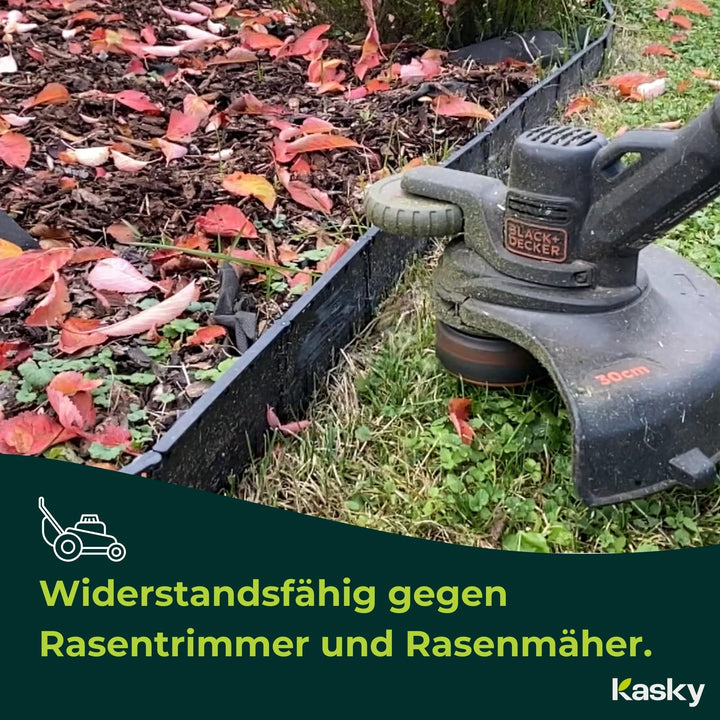 Rasenkante Kunststoff flexibel 10,7 m Stecksystem schwarz - Bild 8
