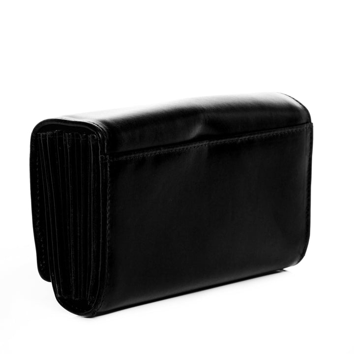 Kellner-Geldbörse mit Holster Echtleder schwarz 13x22x6 cm - Bild 7