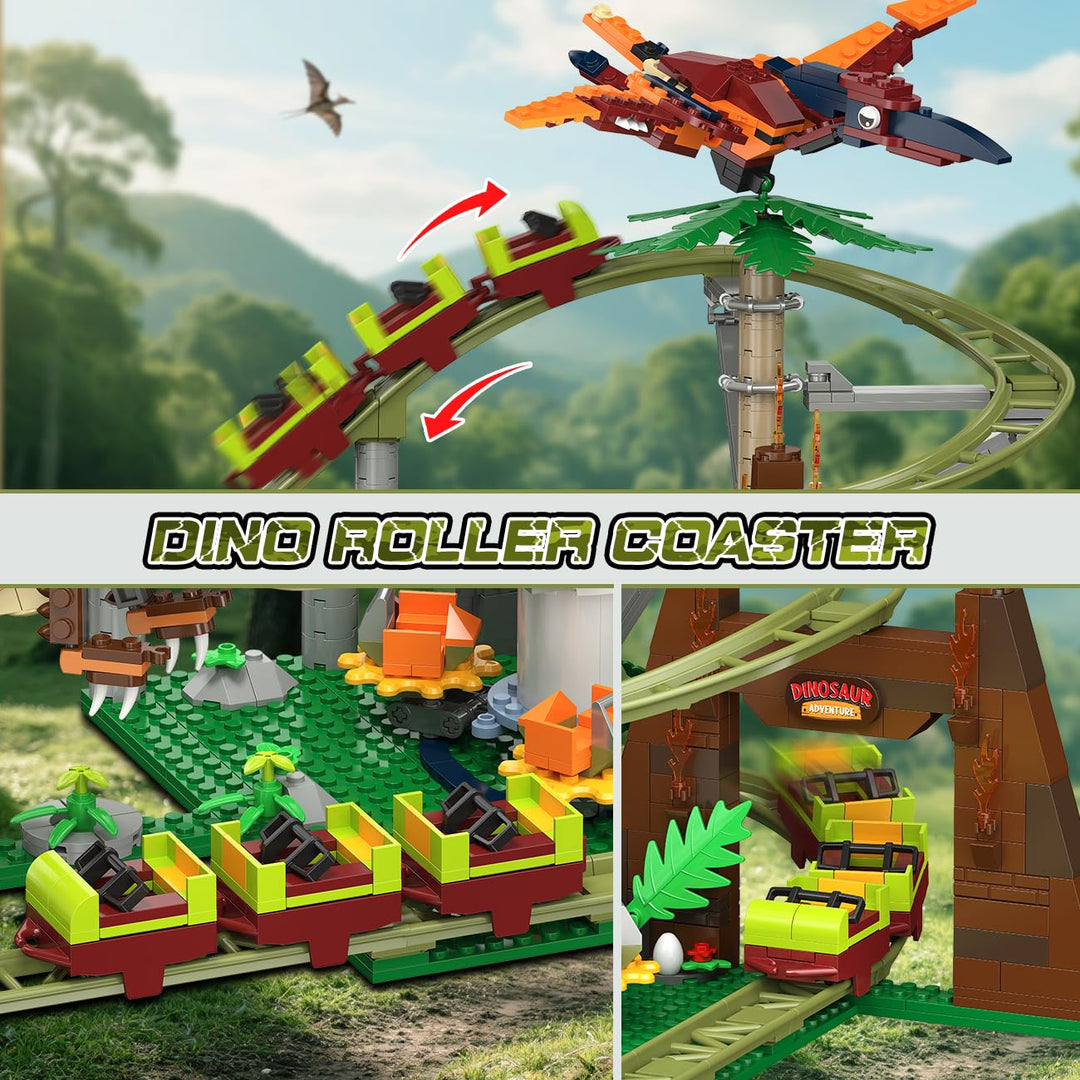 Dinosaurier Achterbahn Bauset mit Figuren für Kinder ab 8 Jahren - Bild 4