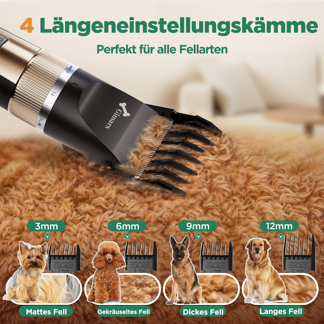 Hundeschermaschine 6-in-1 kabellos 7000 U/min mit Scheren-Set - Bild 6