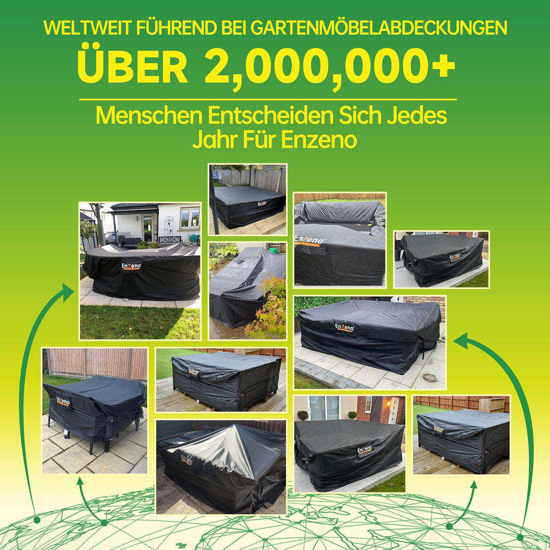 Gartenmöbel Abdeckplane Oxford 420D wasserdicht 280x220x90 cm - Bild 6