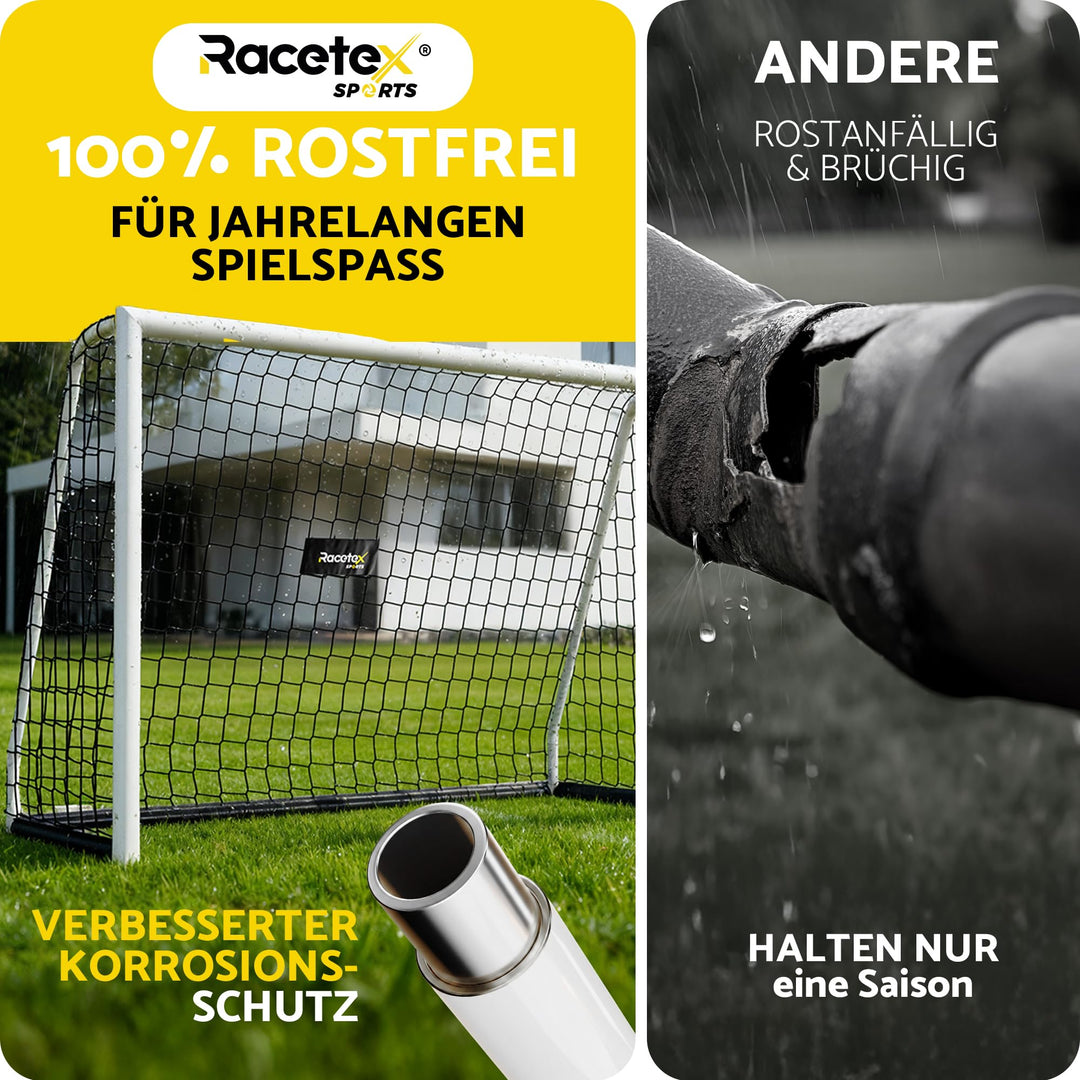 Fussballtor Kinder 300x200 cm Stahl mit Anti-Rost-Beschichtung - Bild 3