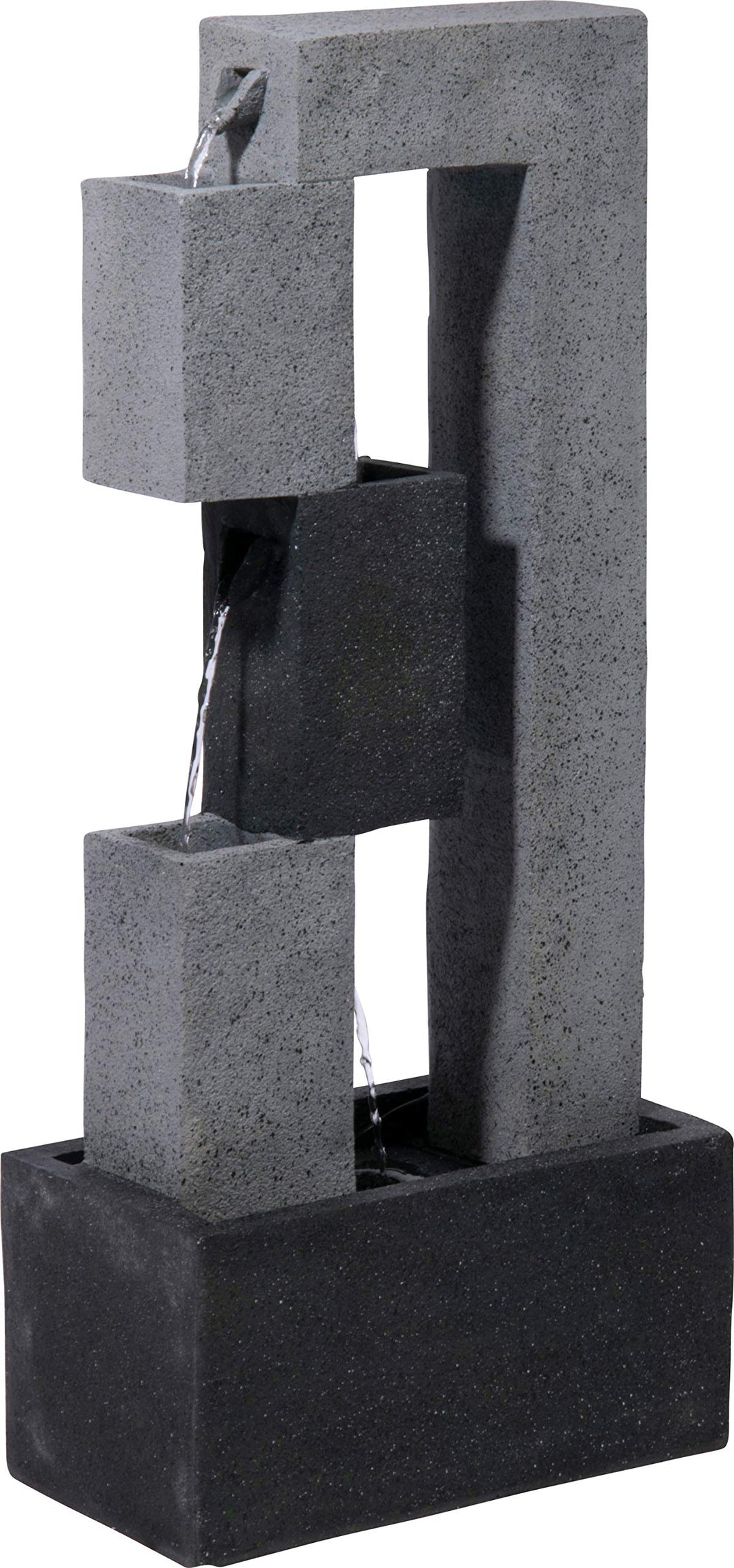 Gartenbrunnen Mars mit LED Polyresin Steinoptik 90,5 cm Outdoor - Bild 2