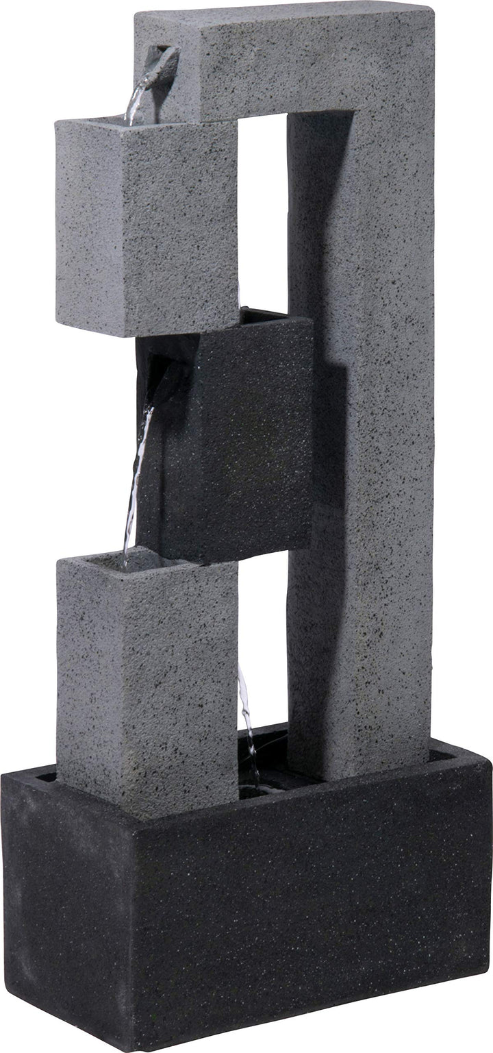 Gartenbrunnen Mars mit LED Polyresin Steinoptik 90,5 cm Outdoor - Bild 2
