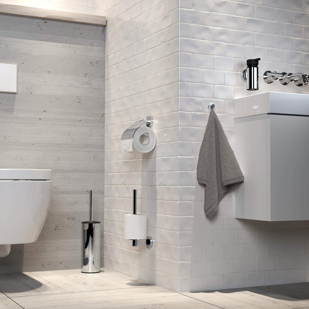 Reserverollenhalter Edelstahl verchromt für 2 Rollen WC-Papier - Bild 3