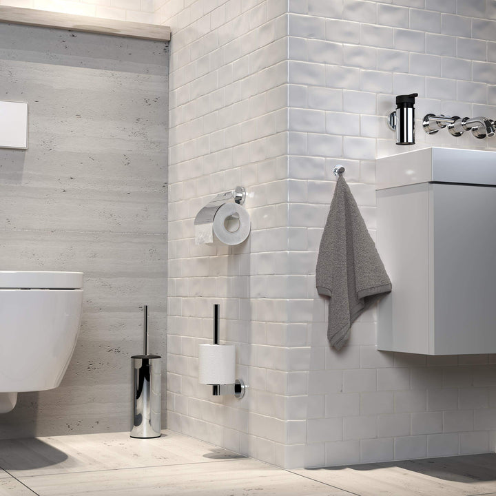 Reserverollenhalter Edelstahl verchromt für 2 Rollen WC-Papier - Bild 3