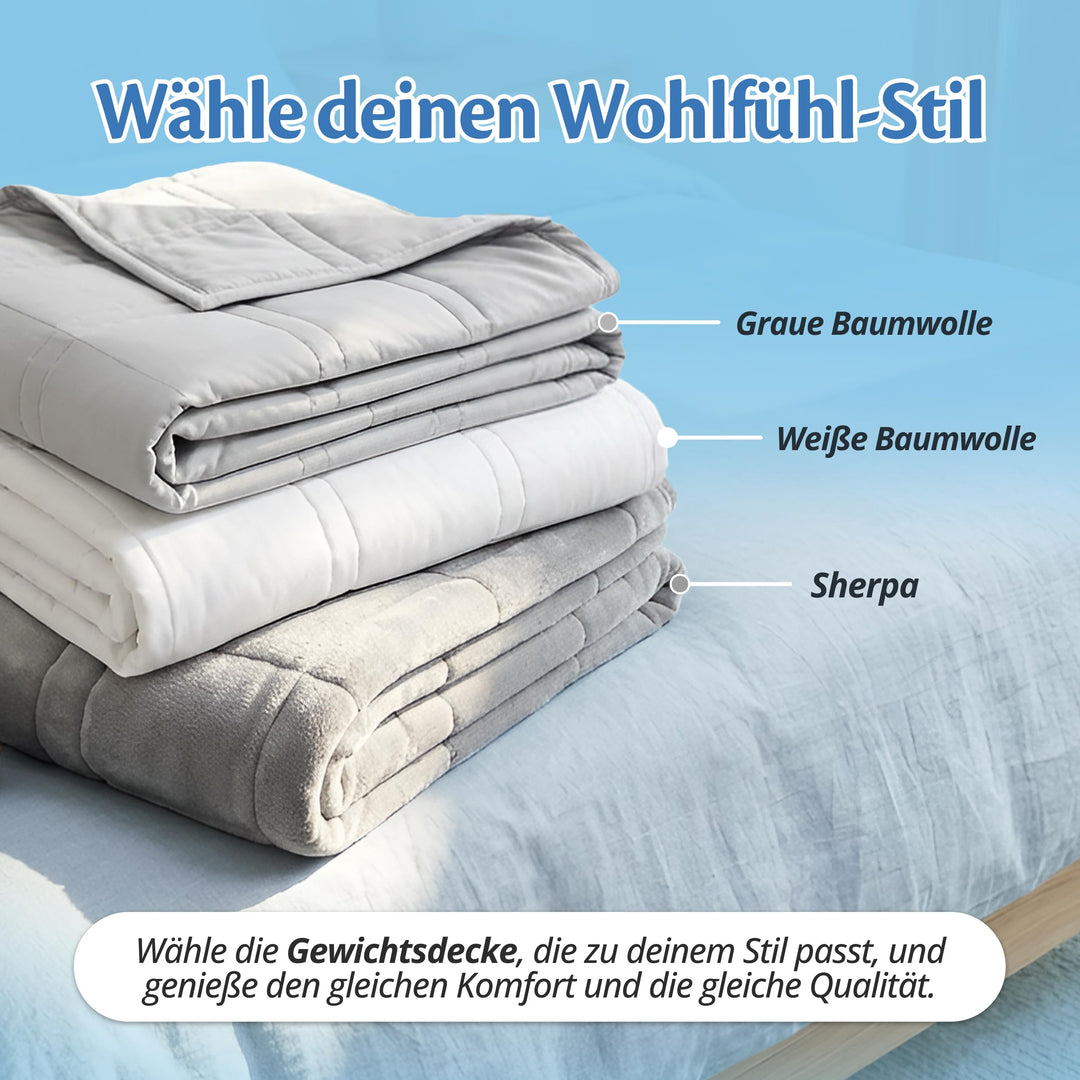 Gewichtsdecke 150x200 cm 9 kg mit Glasperlen für Erwachsene - Bild 8