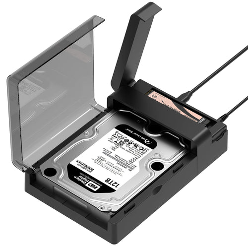 Festplatten-Dockingstation M.2 NVMe + SATA 2,5"/3,5" USB-C 10Gbps mit Offline-Klon