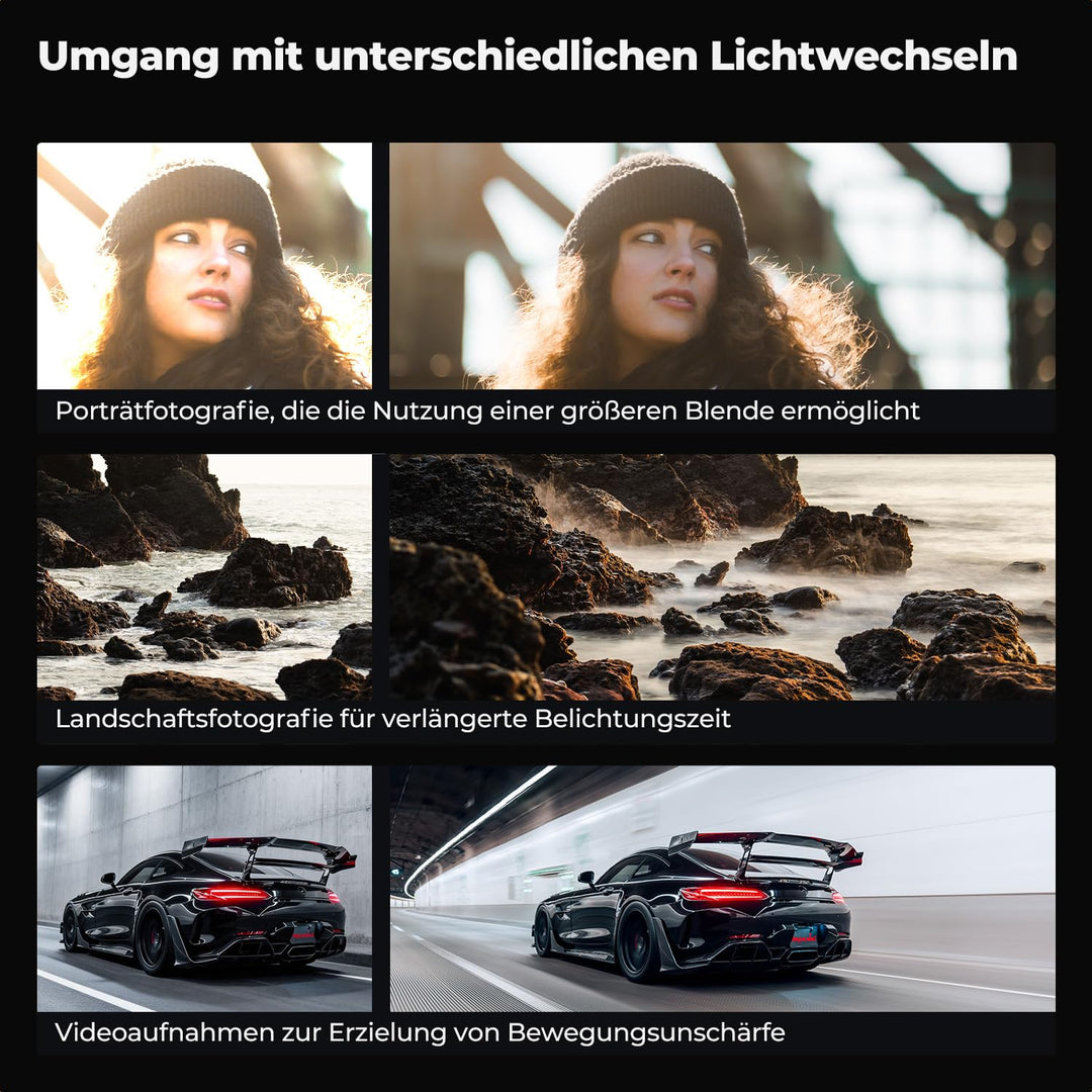 Variabler ND Filter 67mm ND2-400 mit Hebel und Nano-Beschichtung - Bild 3