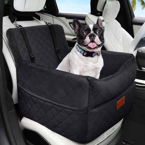 Hunde-Autositz Sitzerhöhung Plüsch 52x52x48 cm bis 16 kg Rückbank