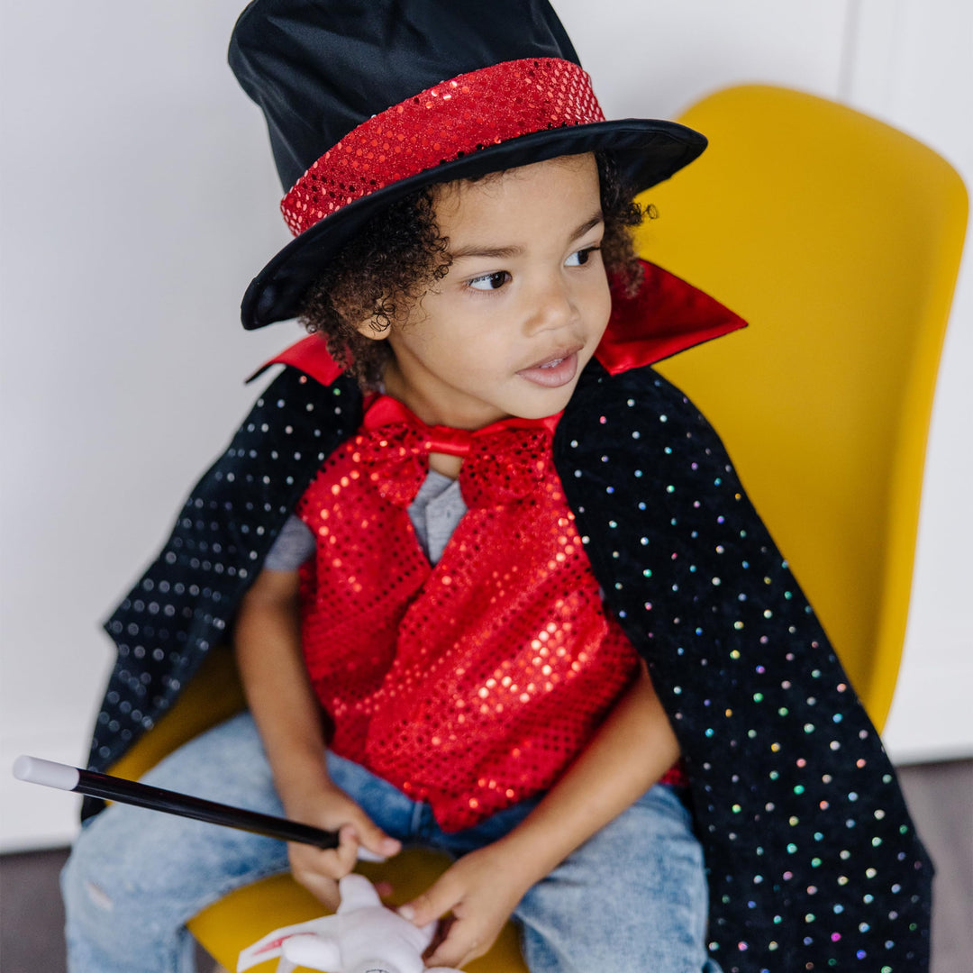 Magier-Kostüm-Set für Kinder mit Zauberstab und Zylinder - Bild 8