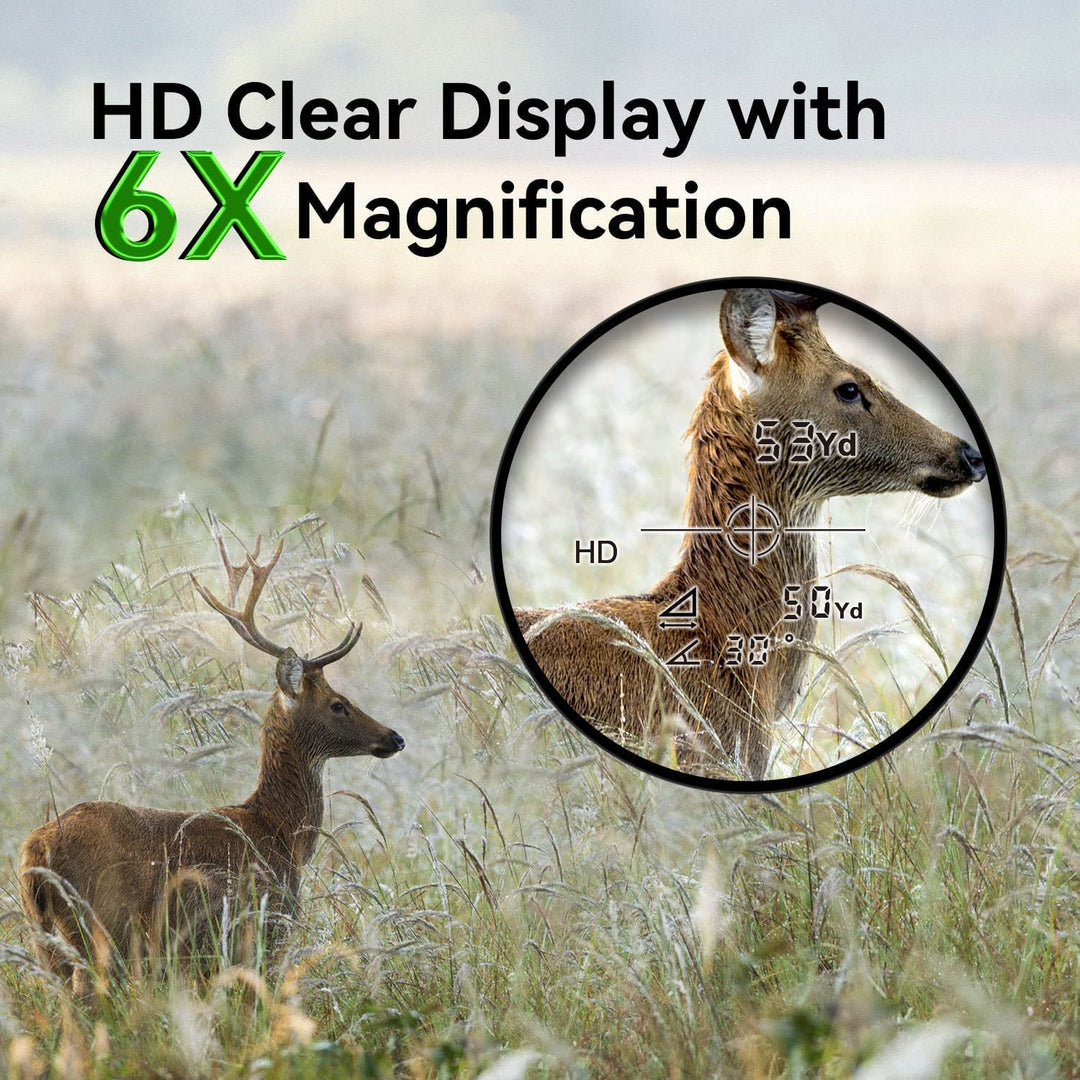 Laser-Entfernungsmesser Jagd 800m mit Winkelmessung 6x Zoom - Bild 5