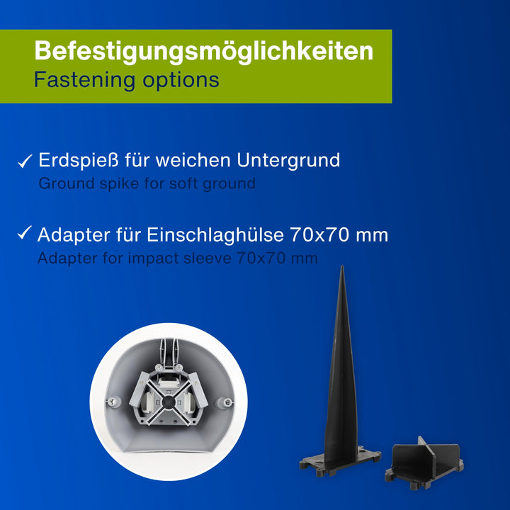 Gartensteckdosensäule 2-fach mit 24h-Zeitschaltuhr IP44 52cm - Bild 5