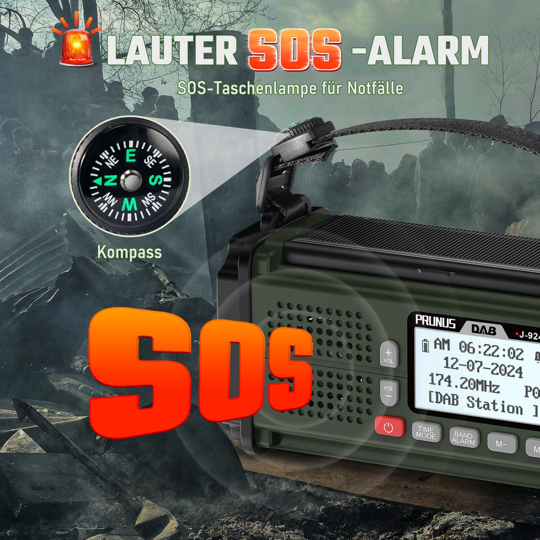 Solar Kurbelradio DAB+/FM mit 10000mAh Akku und Bluetooth - Bild 7