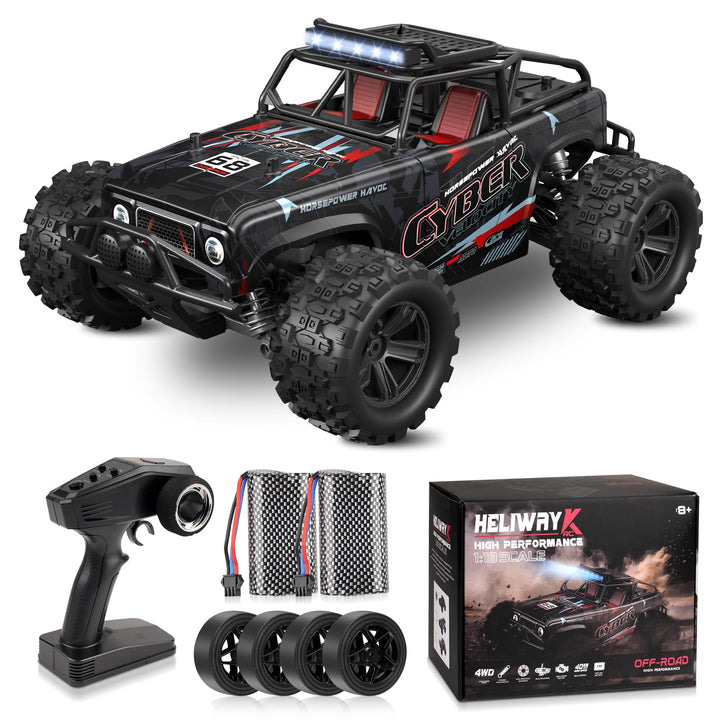 RC Auto 4WD 1:18 Offroad 40 km/h mit 2 Akkus 60 Min Fahrspass