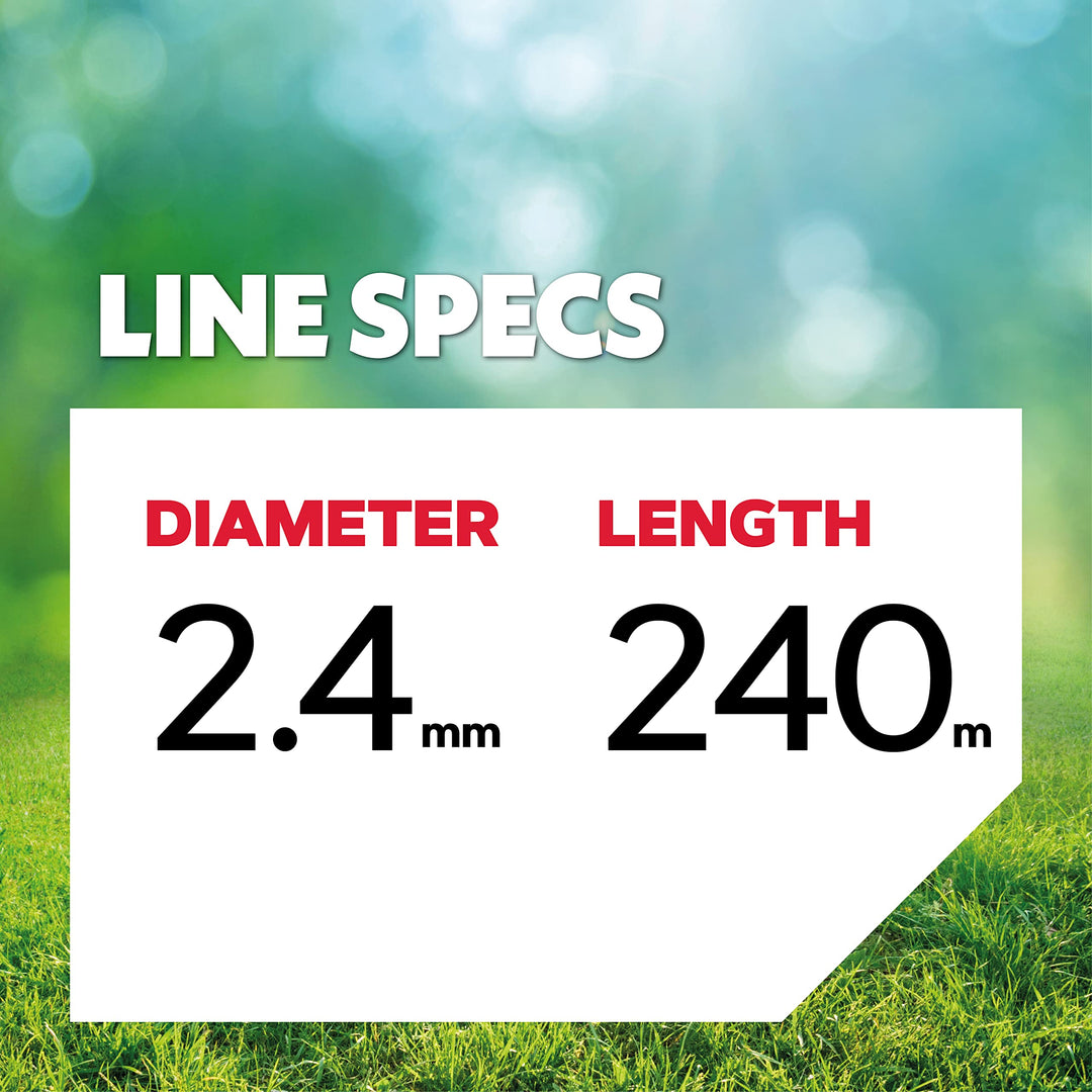 Trimmerfaden rund 2,4 mm x 240 m Nylon für Rasentrimmer - Bild 3
