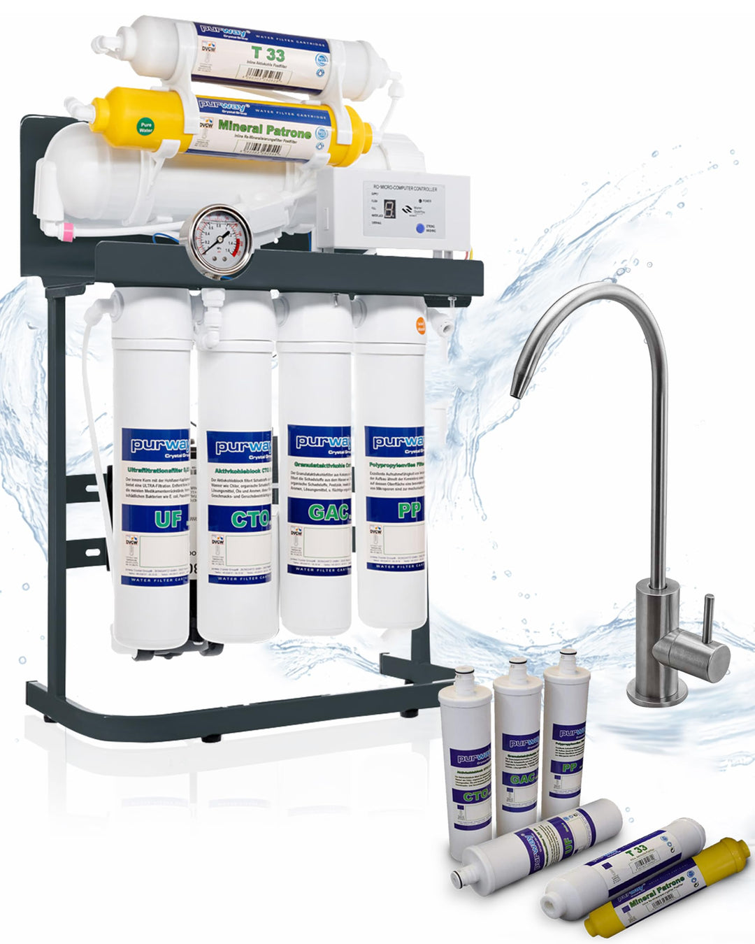 Ersatzfilterset 7-stufig für Osmoseanlage Direct Flow 400 GPD