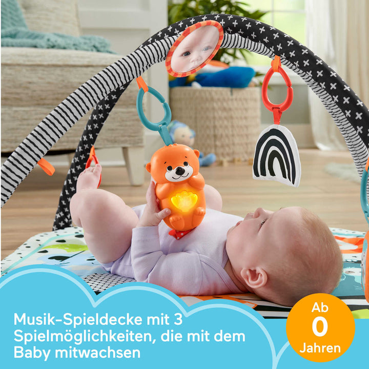Krabbeldecke mit Spielbogen Musik Licht 3-in-1 ab Geburt - Bild 2