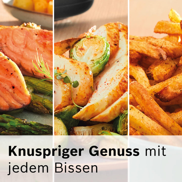 Heissluftfritteuse XXL 7,2 L mit Sichtfenster 7 Programme Creme - Bild 8