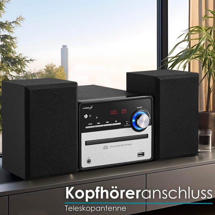 Kompaktanlage HiFi Stereo mit CD/MP3, FM Radio, USB, 2x4W - Bild 6