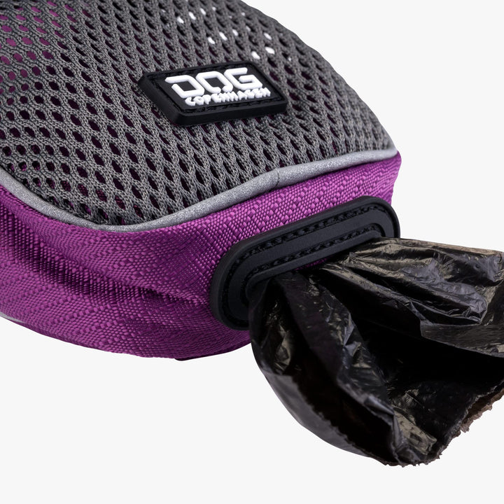 Hundetasche Leckerlibeutel mit Kotbeutelspender wasserabweisend lila - Bild 3