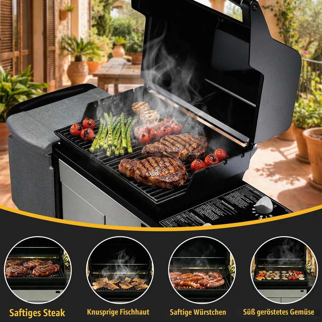 Grillrost Gusseisen 38x57 cm für Weber Spirit Classic E210 E220 - Bild 5