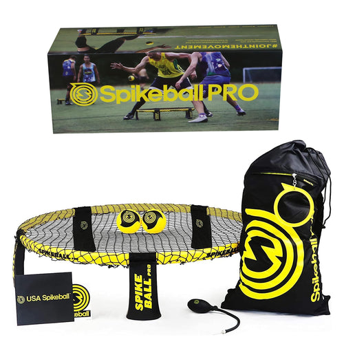 Roundnet Set Pro mit Netz, 2 Bällen, Pumpe & Tragetasche