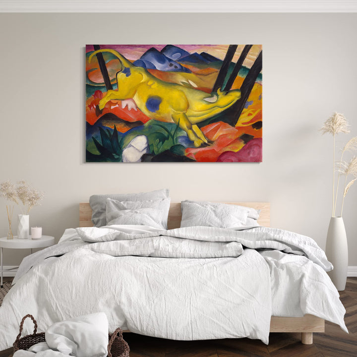 Leinwandbild Franz Marc Gelbe Kuh 1911 Kunstdruck 80x60 cm - Bild 6
