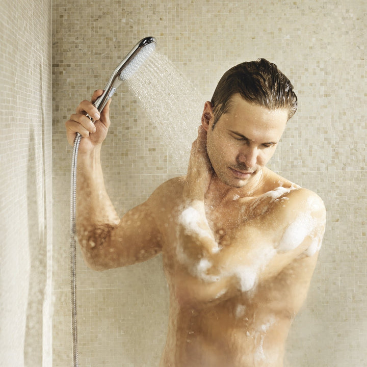 Handbrause Chrom 2 Strahlarten kompakt für Dusche - Bild 4