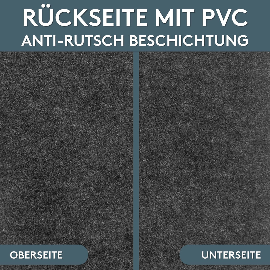 Grillmatte Bodenschutz 80x120 cm Anthrazit feuerhemmend In- &amp; Outdoor - Bild 3