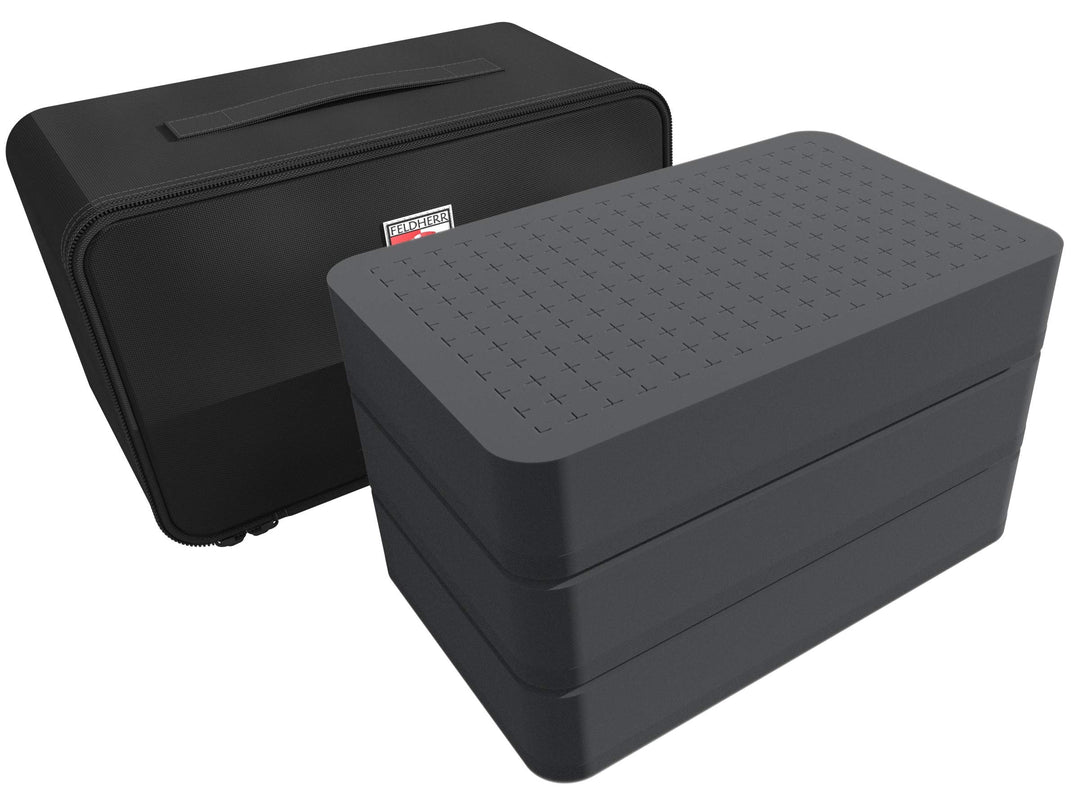 Figurentasche Schaumstoff-Einlagen 40mm Raster für Tabletop-Miniaturen