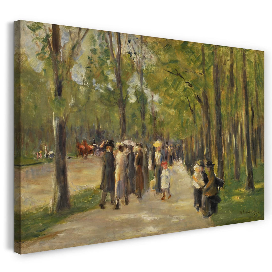 Leinwandbild Max Liebermann Allee im Tiergarten 80x60 cm