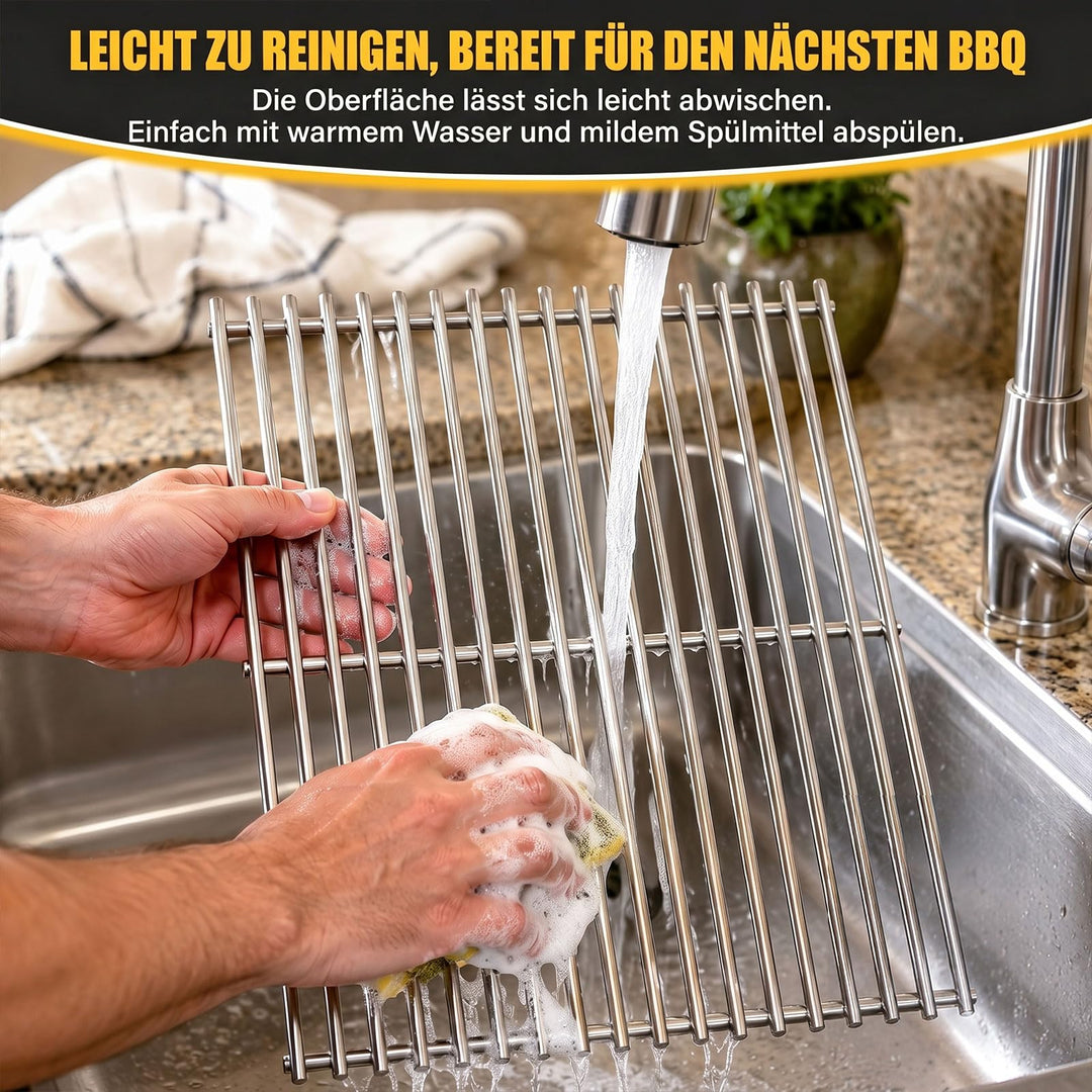 Grillrost Edelstahl 49,5x33cm für Weber Genesis E/S-310–330 (2007–2016), 2er-Set - Bild 7