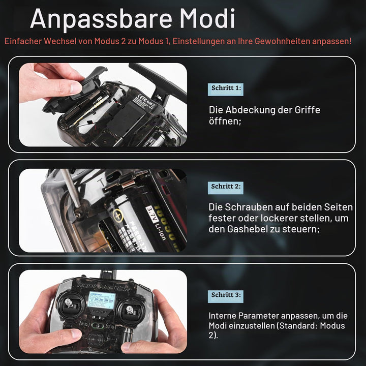RC Fernsteuerung ELRS 2.4GHz Hall-Gimbal 16-Kanal für FPV-Drohnen - Bild 6