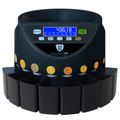 Münzsortierer & Münzzähler Euro 1 Cent–2 Euro mit LCD-Display