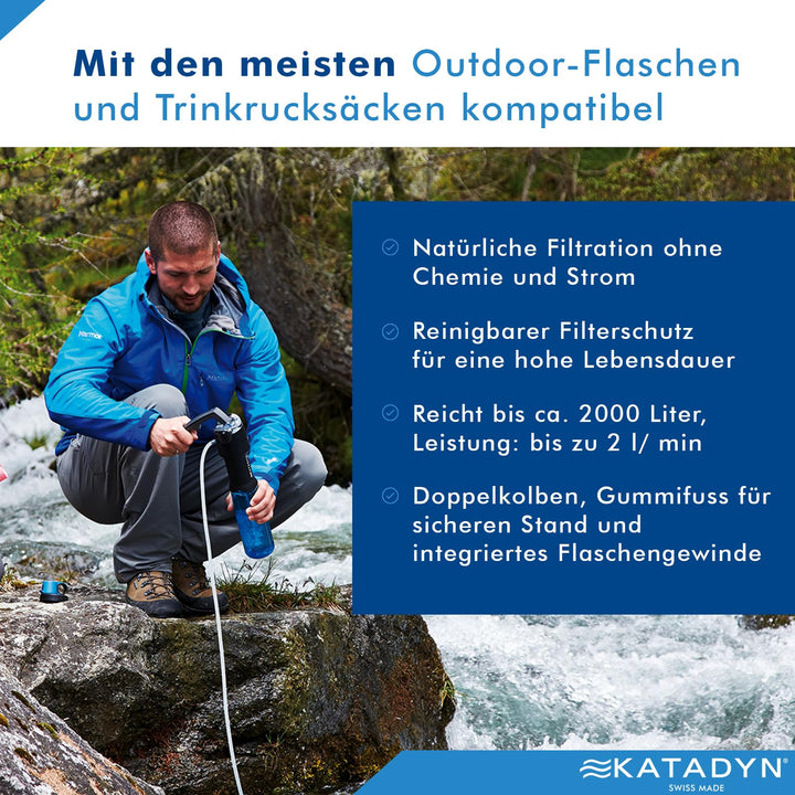 Wasserfilter Outdoor 3-stufig für 1-4 Personen, 2 L/min, 425 g - Bild 7