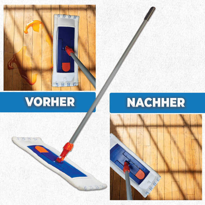 Microfaser Wischbezug 40cm mit Abrasivstreifen 10er-Set für Parkett und Fliesen - Bild 7