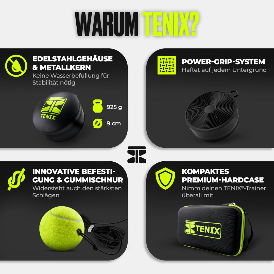 Tennis-Trainer Set mit Power-Grip-System für Kinder &amp; Erwachsene - Bild 3