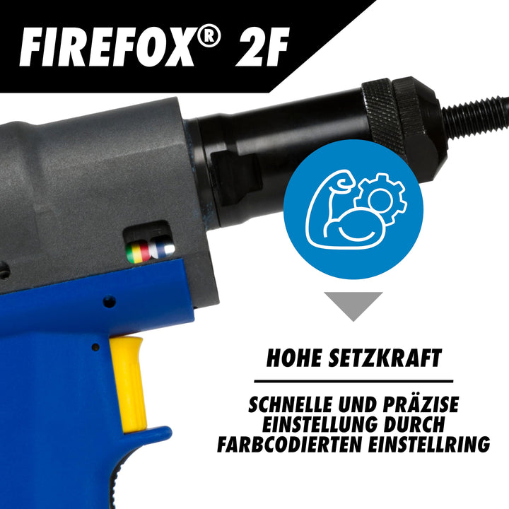 Blindnietmuttern-Setzgerät pneumatisch M4–M10 22.000 N Setzkraft - Bild 2