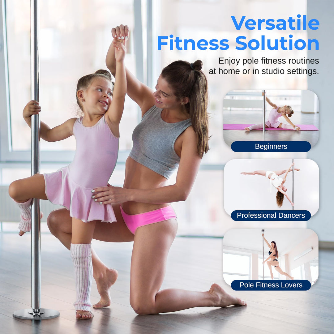 Pole Dance Stange höhenverstellbar 204–274 cm statisch &amp; rotierend 280 kg - Bild 7