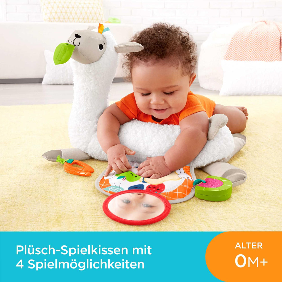 Spielkissen Bauchlage Lama 4-in-1 mit 3 Spielzeugen für Babys - Bild 2